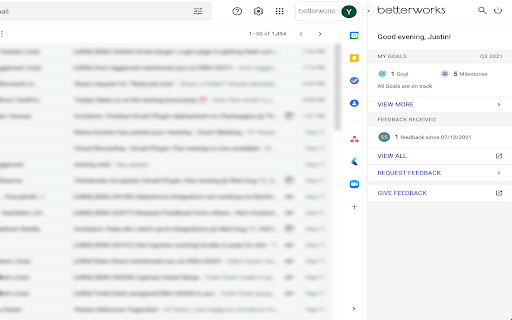 Betterworks Plugin for Gmail
