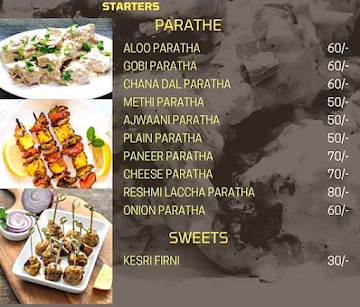 Nirala House Kitchen menu 