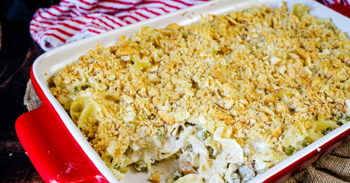 Creamy Chicken Alfredo Casserole | Just A Pinch