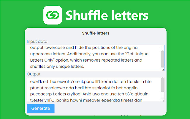 Shuffle letters
