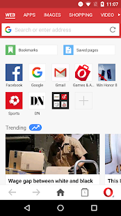 Webbrowser Opera Mini Screenshot