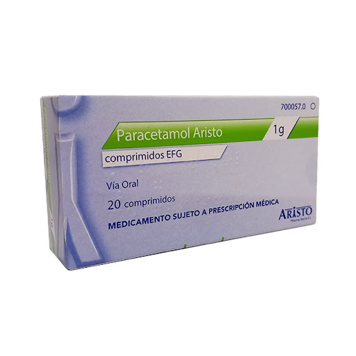 //Paracetamol EFG 1g x20 Comprmidos Aristo  