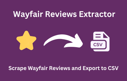 Wayfair Reviews Extractor small promo image