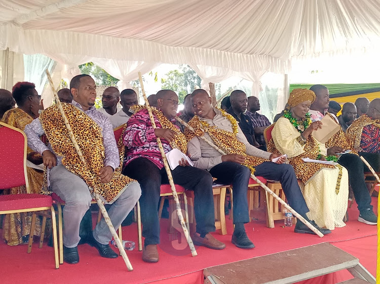 MP Ndindi Nyoro and other leaders in Busia county on May 18, 2024