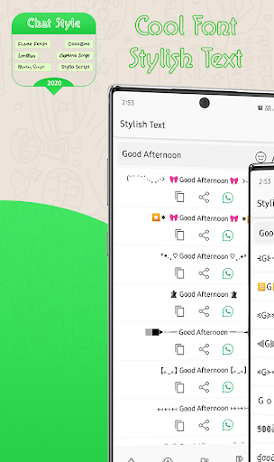 Screenshot Chat Styles: Cool stylish Font