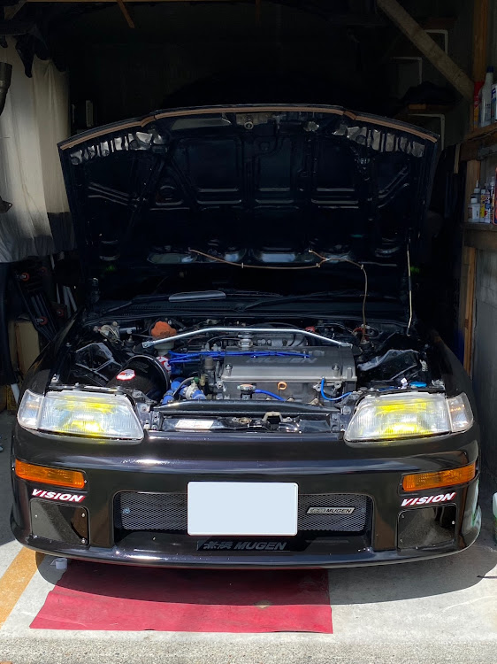 CR-Xの無限CR-X PRO.2・車検から帰還・LEDからハロゲンへに関するカスタム事例の投稿画像1枚目