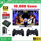 Máy Chơi Game Cầm Tay 4 Nút Không Dây - Máy Chơi Game Cầm Tay Cổng Hdmi 4K, Có Sẵn 10000 Game Và 3500 Game, Hỗ Trợ Tải Game