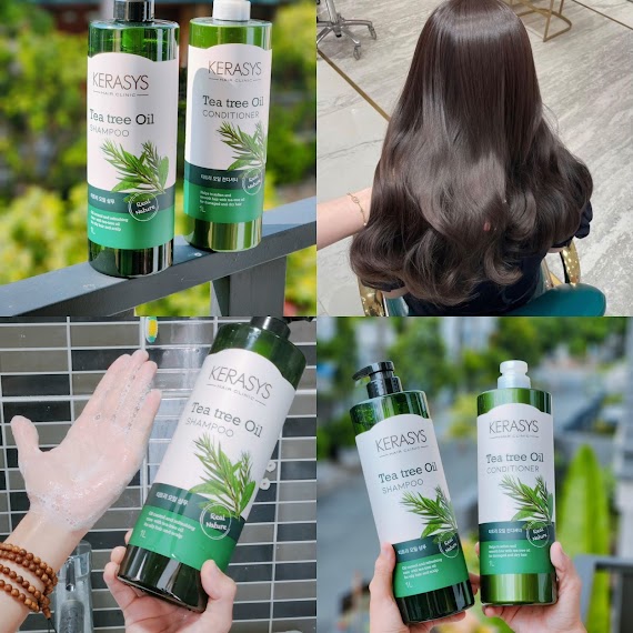 Combo Dầu Gội & Xả Kerasys Tea Tree Oil