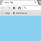 Empty New Tab Page - Baby Blue