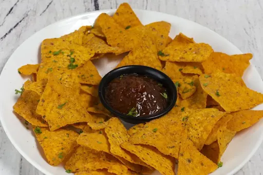 Peri Peri Nacho With Salsa Sauce & Peri Peri Mayo Dip