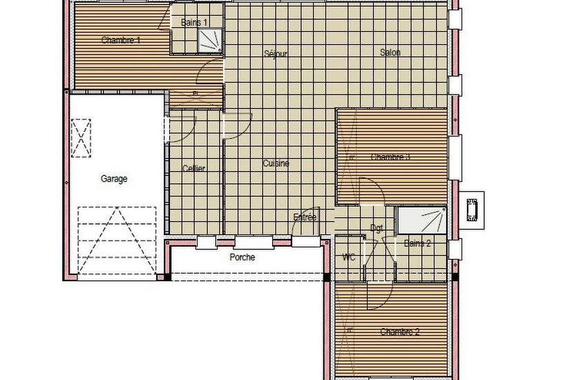  Vente Terrain + Maison - Terrain : 457m² - Maison : 87m² à Joué-l'Abbé (72380) 