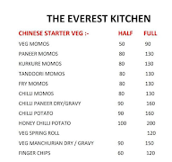 The Everest Kitchen menu 1