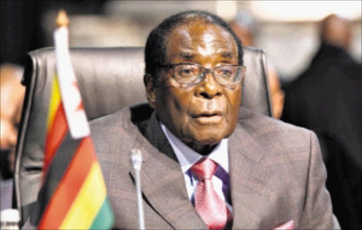 Zimbabwean President Robert Mugabe pictured during an SADC heads of state meeting at the Sandton Convention Centre in Johannesburg earlier this month