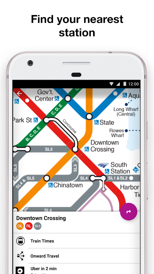 Boston T Map App 