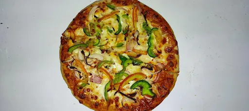 Onion, Capsicum And Tomato Pizza [7 Inches]