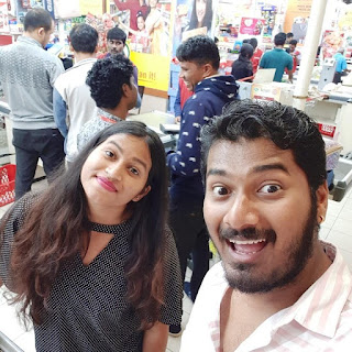 Abhishek Swain at Spar Hypermarket, Koramangala,  photos