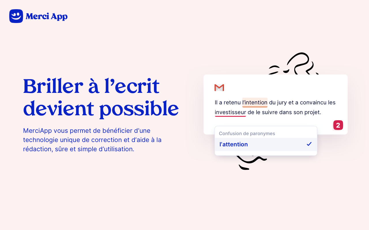 MerciApp — Correcteur orthographique Chrome Preview image 3