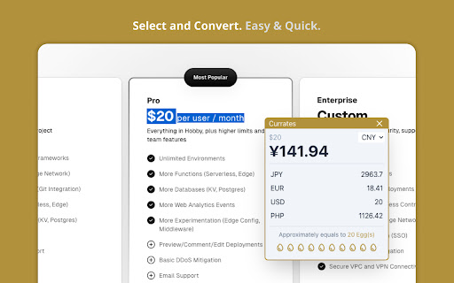 Currates - Immersive Currency Converter