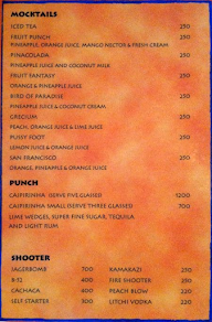 The Liquid Lounge menu 4