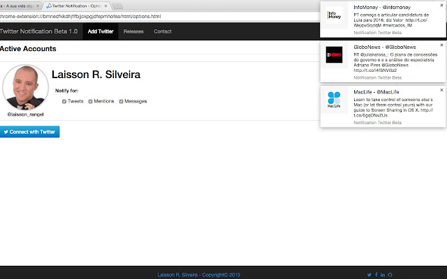 Notification Twitter Beta screenshot