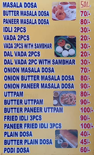 South Indian Masala Dosa menu 1