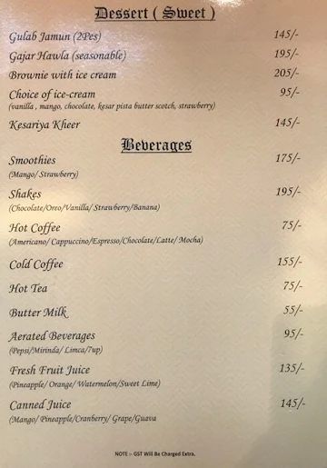 Guzzle menu 