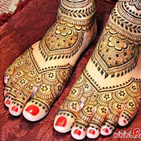 Leg and Foot Mehndi Designs for Brides