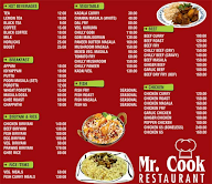 Hotel Mr Cook menu 1