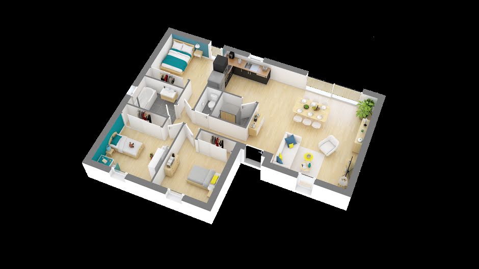 Vente maison neuve 4 pièces 83 m² à Chinon (37500), 177 606 €