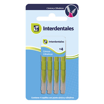 Cepillo Interdental Farmatodo Cónico Cilíndrico Doble Función x 4 und  