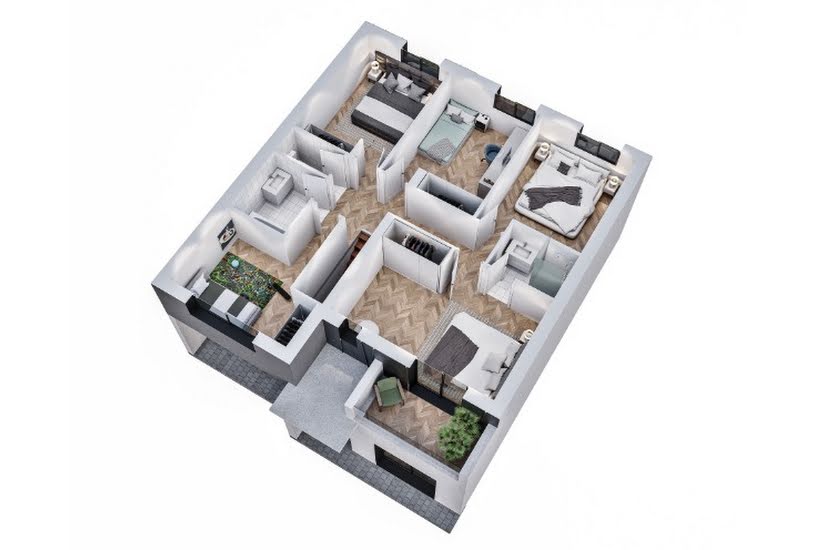  Vente Terrain + Maison - Terrain : 400m² - Maison : 152m² à Suresnes (92150) 