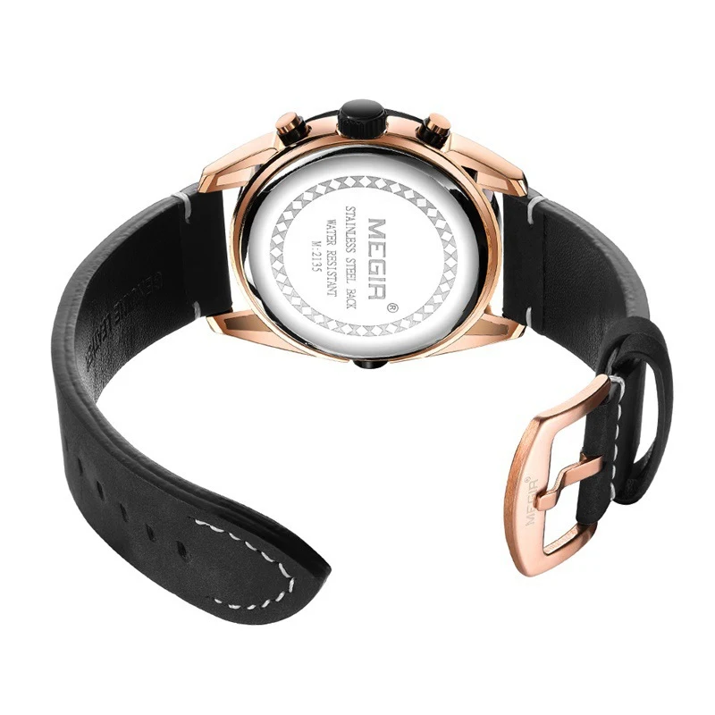Montre homme tendance bleue chronographe sport quartz. Design élégant pour hommes actifs. Idéale pour le sport et un usage quotidien.