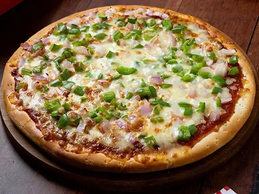 Cheese Capsicum Onion Pizza (Thincrust 10 Inch)