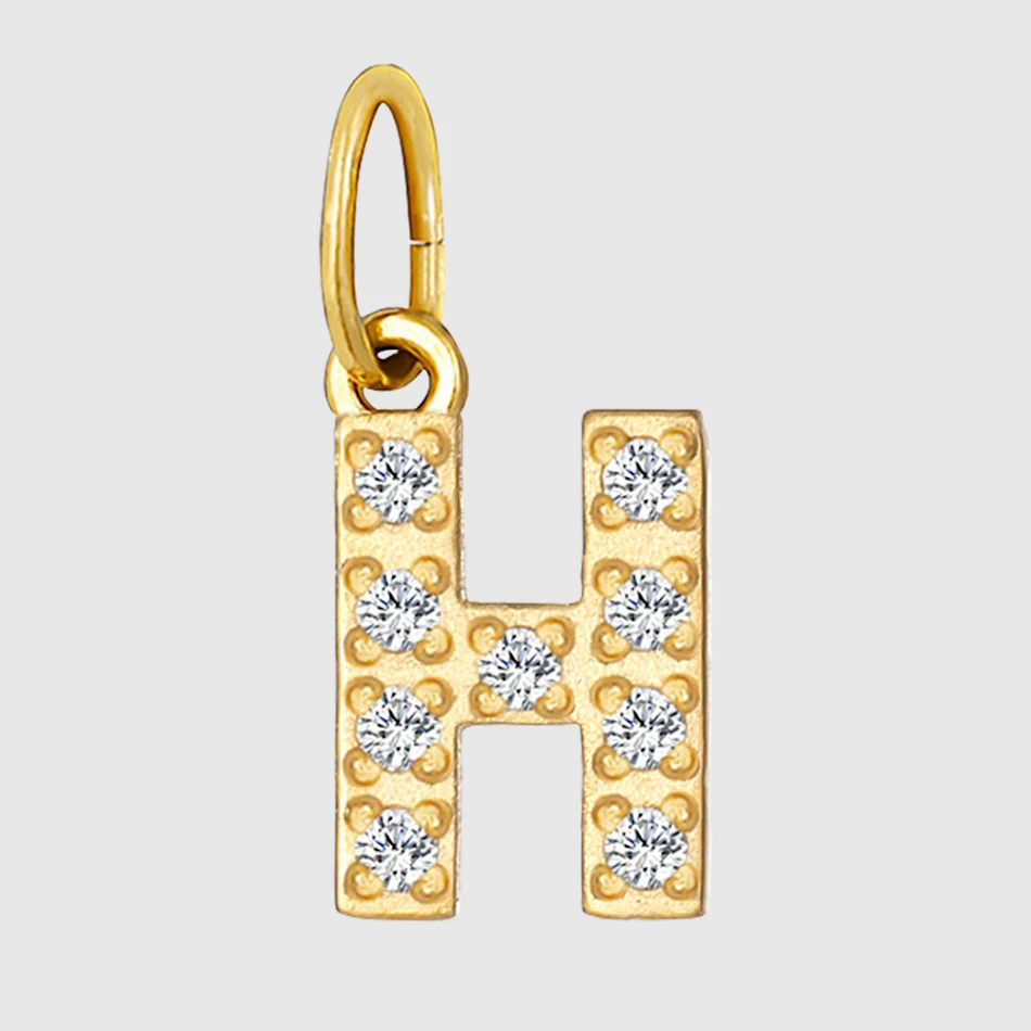 Ciondolo con lettere e numeri in acciaio inossidabile con diamanti completi fai da te – Accessori ornamento per gioielli personalizzati e brillanti.