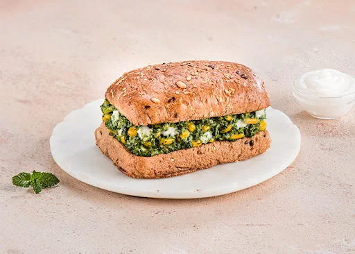 Spinach Corn Cheese Sandwich