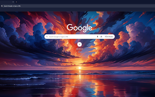 Vibrant Colorful Ocean Sunset screenshot 1