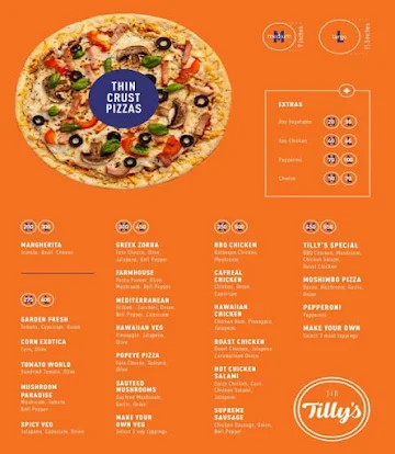 Tio Tilly's Bar & Kitchen menu 