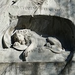 famous Lion Monument of Lucerne in Lucerne, Switzerland 