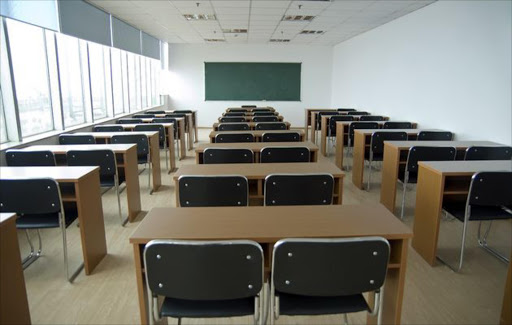 An empty classroom. File photo.