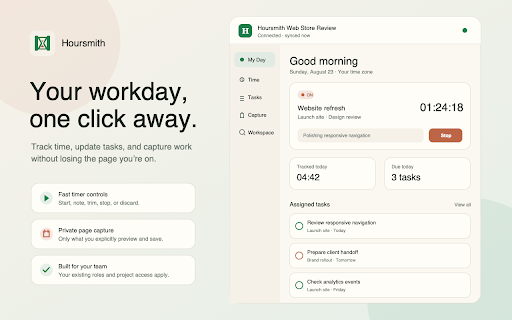Hoursmith screenshot 1
