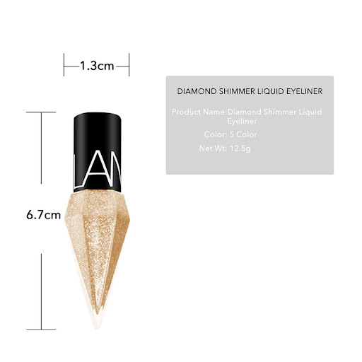 Title 3, LOOKAVE Single Bottle Diamond Shiny Eyeliner Bu...
