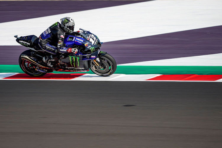 Yamaha's Maverick Viñales speeds to victory at the Emilia Romagna MotoGP.