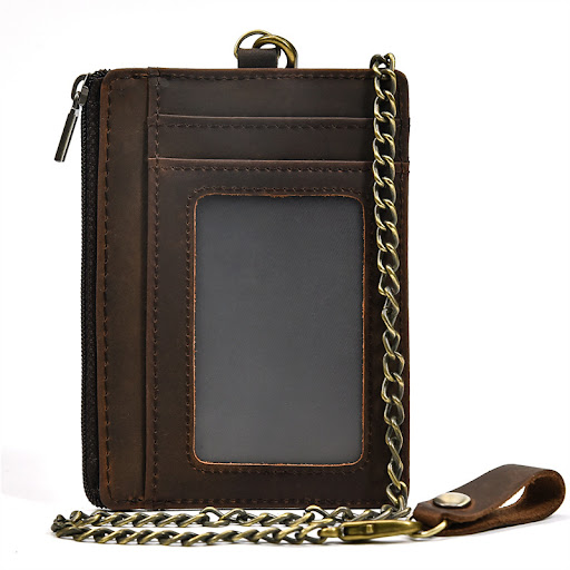 Title 20, Retro Crazy Horse Leather Coin Purse With Key R...