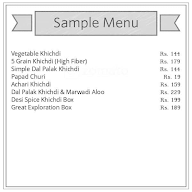 Great Indian Khichdi by Eatfit menu 1