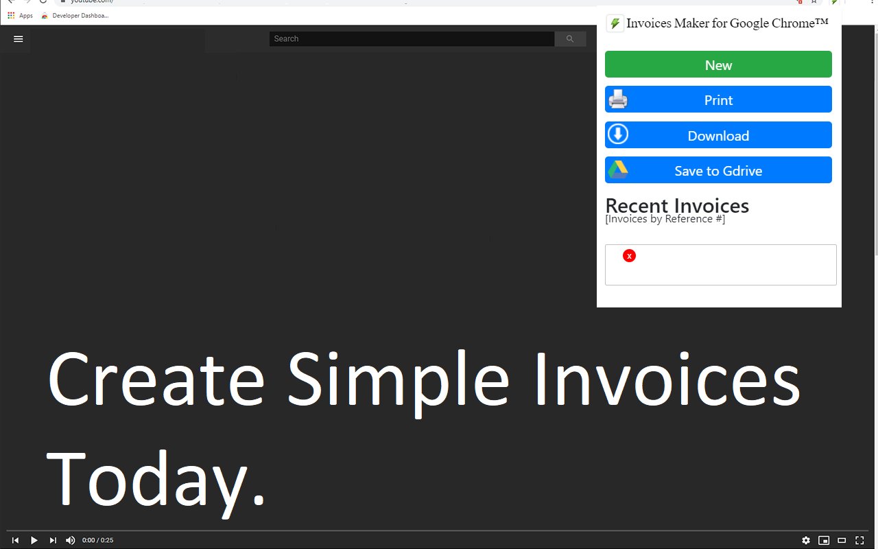 Invoices Maker for Google Chrome™ Preview image 1