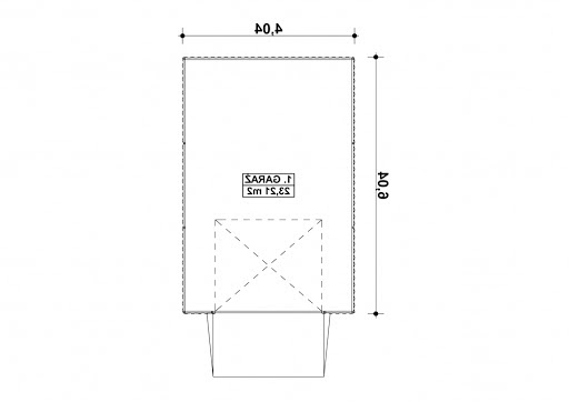 G148 - Rzut garażu