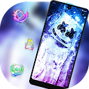 Descargar Neon marshmello blue colorful theme Instalar Más reciente APK descargador