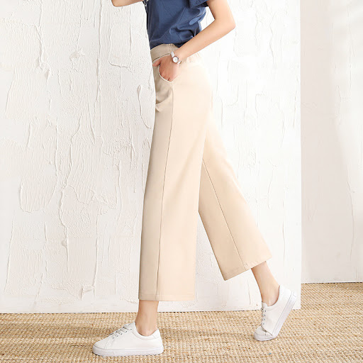 Title 6, Womens Wide-Leg Pants High-Waist Straight-Leg ...