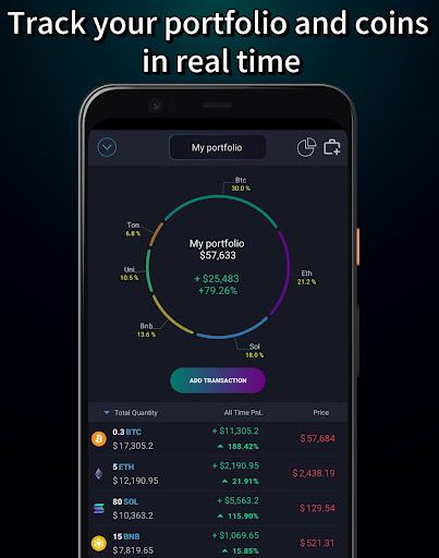 Screenshot Crypto Portfolio - Tracker