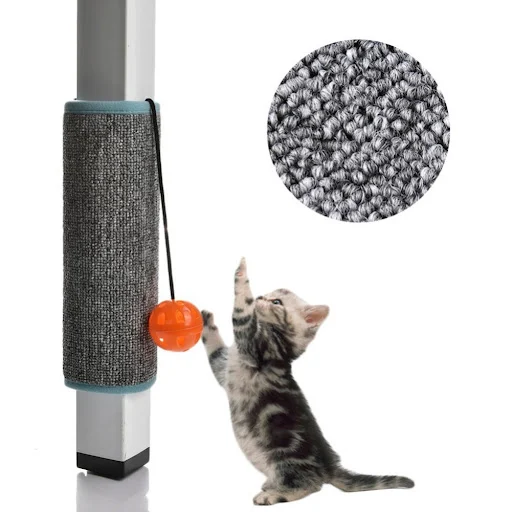 Table And Chair Cat Scratch Protection Furniture Roller Ball Scraper Mat Non-Slip Sisal Rings Carpet Scraper Kitten Claw